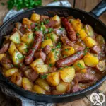 Kasslerpfanne mit Kartoffeln und wurst