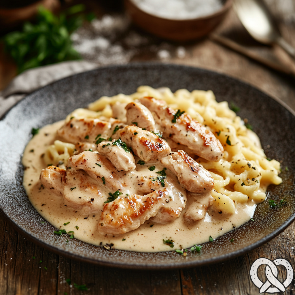 Putengeschnetzeltes mit Spätzle