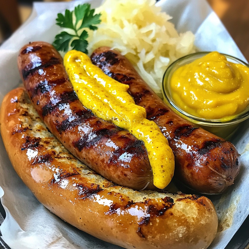 Bratwurst mit Senf